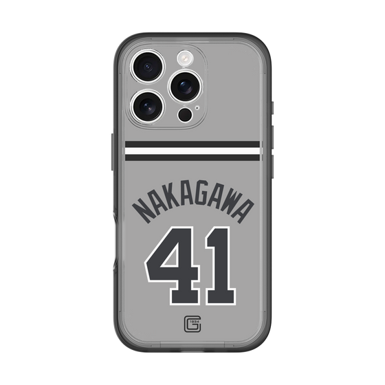 スリムプロテクションプレミアムケース［ 読売ジャイアンツ - #41 NAKAGAWA - ビジター ］