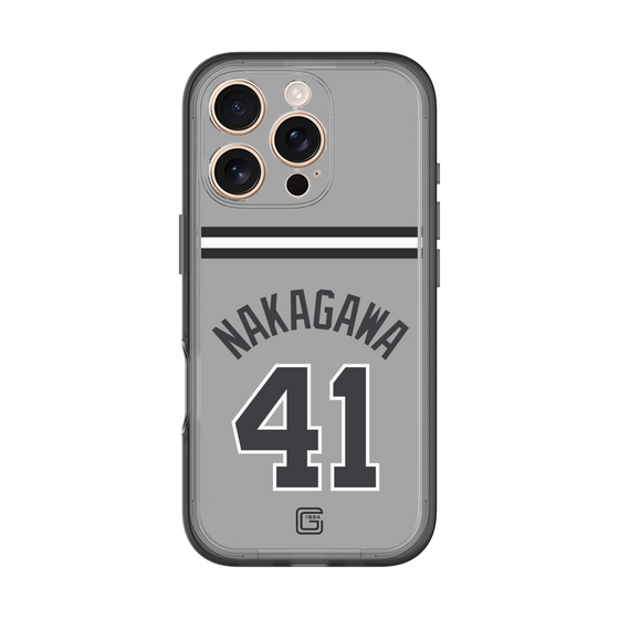 スリムプロテクションプレミアムケース［ 読売ジャイアンツ - #41 NAKAGAWA - ビジター ］