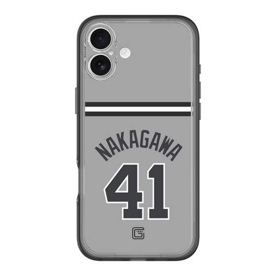 スリムプロテクションプレミアムケース［ 読売ジャイアンツ - #41 NAKAGAWA - ビジター ］