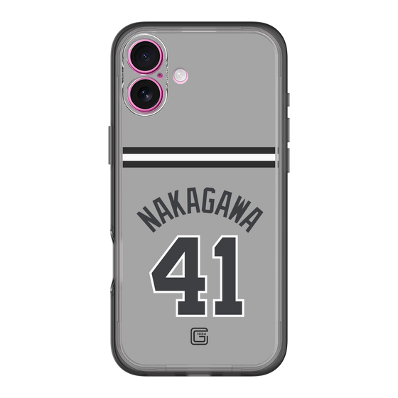 スリムプロテクションプレミアムケース［ 読売ジャイアンツ - #41 NAKAGAWA - ビジター ］
