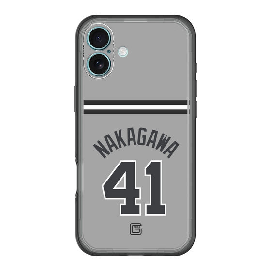スリムプロテクションプレミアムケース［ 読売ジャイアンツ - #41 NAKAGAWA - ビジター ］