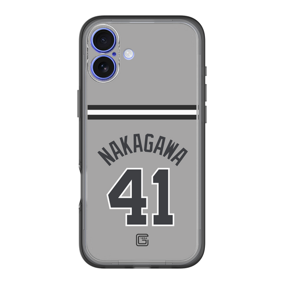 スリムプロテクションプレミアムケース［ 読売ジャイアンツ - #41 NAKAGAWA - ビジター ］