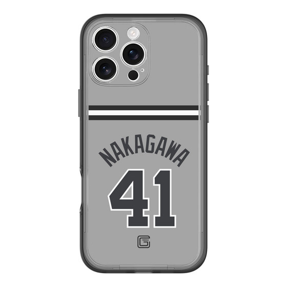 スリムプロテクションプレミアムケース［ 読売ジャイアンツ - #41 NAKAGAWA - ビジター ］