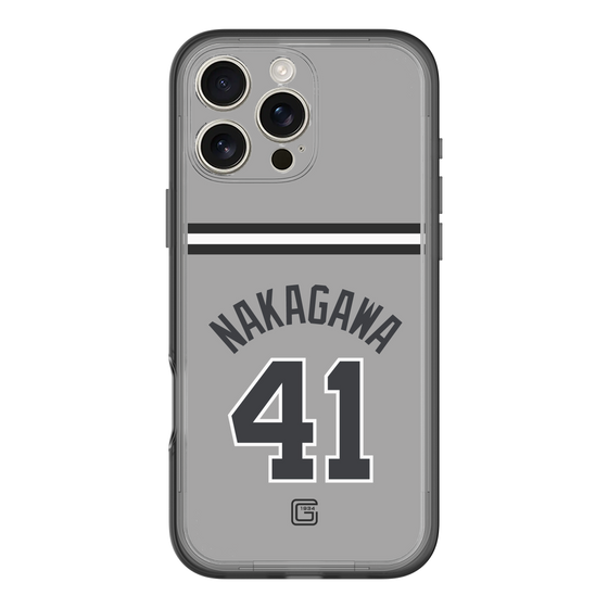 スリムプロテクションプレミアムケース［ 読売ジャイアンツ - #41 NAKAGAWA - ビジター ］