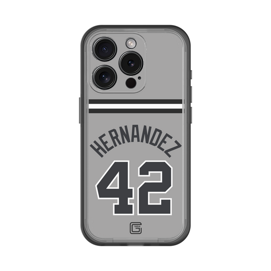 スリムプロテクションプレミアムケース［ 読売ジャイアンツ - #42 HERNANDEZ - ビジター ］