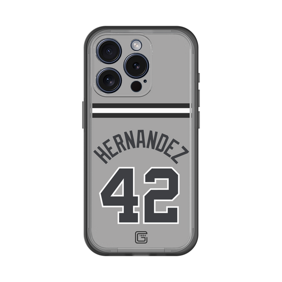 スリムプロテクションプレミアムケース［ 読売ジャイアンツ - #42 HERNANDEZ - ビジター ］