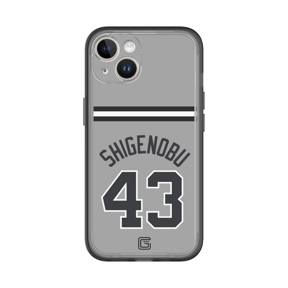 スリムプロテクションプレミアムケース［ 読売ジャイアンツ - #43 SHIGENOBU - ビジター ］