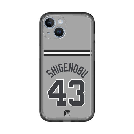 スリムプロテクションプレミアムケース［ 読売ジャイアンツ - #43 SHIGENOBU - ビジター ］