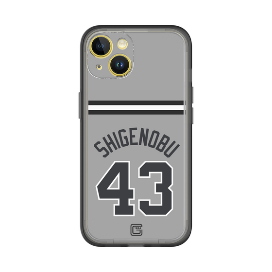 スリムプロテクションプレミアムケース［ 読売ジャイアンツ - #43 SHIGENOBU - ビジター ］