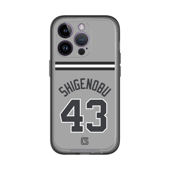 スリムプロテクションプレミアムケース［ 読売ジャイアンツ - #43 SHIGENOBU - ビジター ］