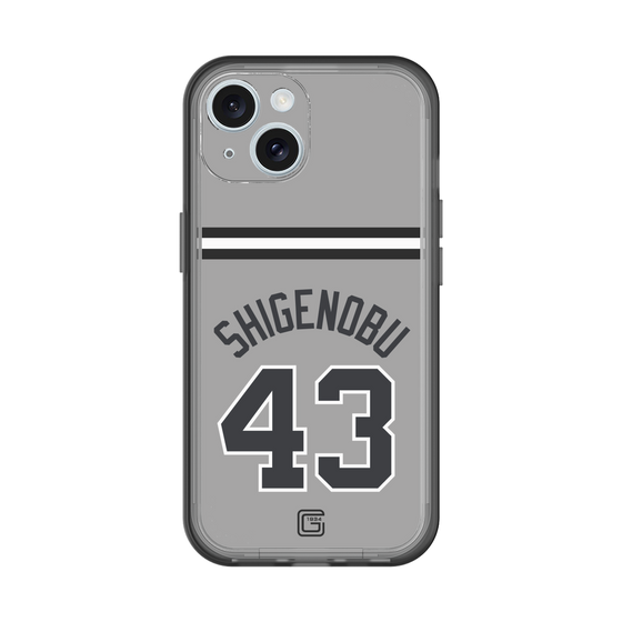 スリムプロテクションプレミアムケース［ 読売ジャイアンツ - #43 SHIGENOBU - ビジター ］
