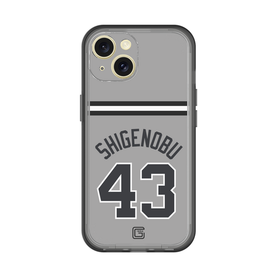 スリムプロテクションプレミアムケース［ 読売ジャイアンツ - #43 SHIGENOBU - ビジター ］