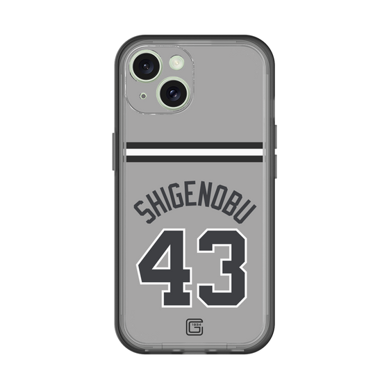 スリムプロテクションプレミアムケース［ 読売ジャイアンツ - #43 SHIGENOBU - ビジター ］
