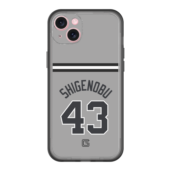 スリムプロテクションプレミアムケース［ 読売ジャイアンツ - #43 SHIGENOBU - ビジター ］