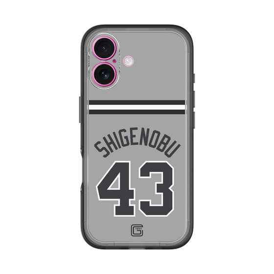 スリムプロテクションプレミアムケース［ 読売ジャイアンツ - #43 SHIGENOBU - ビジター ］