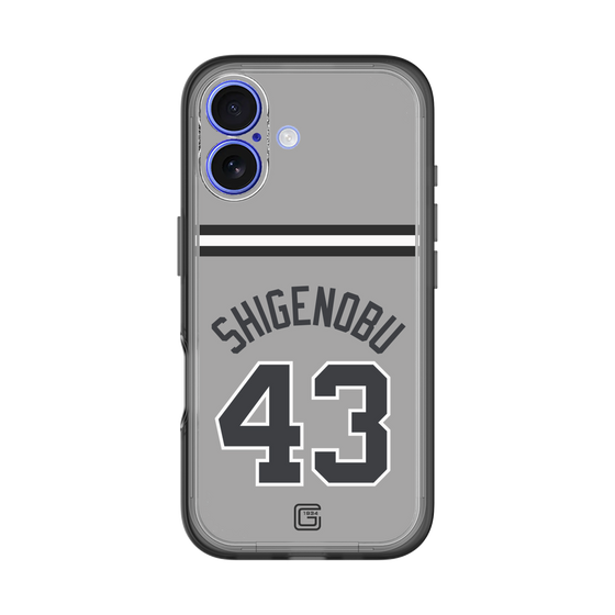 スリムプロテクションプレミアムケース［ 読売ジャイアンツ - #43 SHIGENOBU - ビジター ］