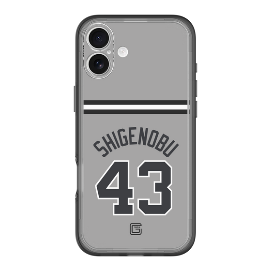 スリムプロテクションプレミアムケース［ 読売ジャイアンツ - #43 SHIGENOBU - ビジター ］