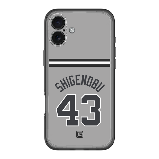 スリムプロテクションプレミアムケース［ 読売ジャイアンツ - #43 SHIGENOBU - ビジター ］