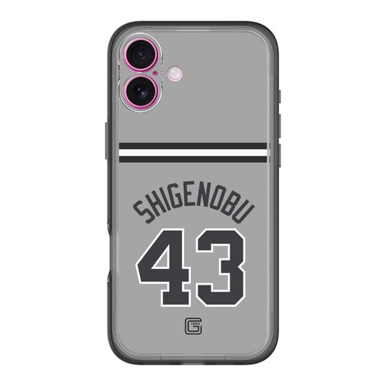 スリムプロテクションプレミアムケース［ 読売ジャイアンツ - #43 SHIGENOBU - ビジター ］