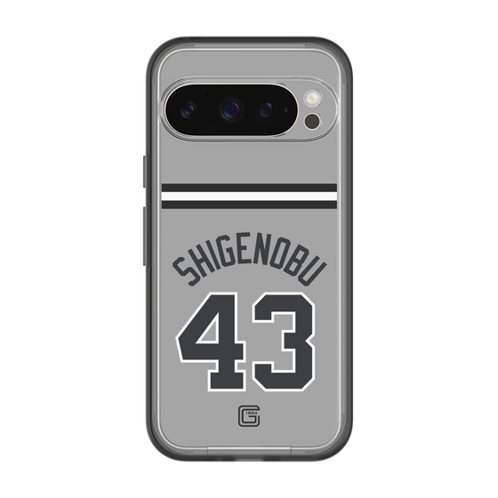 スリムプロテクションプレミアムケース［ 読売ジャイアンツ - #43 SHIGENOBU - ビジター ］