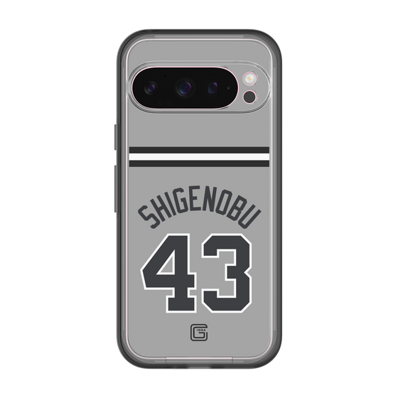 スリムプロテクションプレミアムケース［ 読売ジャイアンツ - #43 SHIGENOBU - ビジター ］