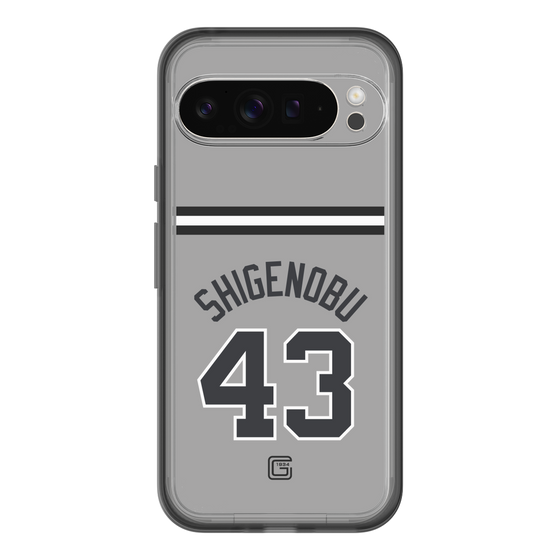 スリムプロテクションプレミアムケース［ 読売ジャイアンツ - #43 SHIGENOBU - ビジター ］