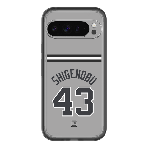 スリムプロテクションプレミアムケース［ 読売ジャイアンツ - #43 SHIGENOBU - ビジター ］
