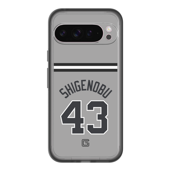 スリムプロテクションプレミアムケース［ 読売ジャイアンツ - #43 SHIGENOBU - ビジター ］