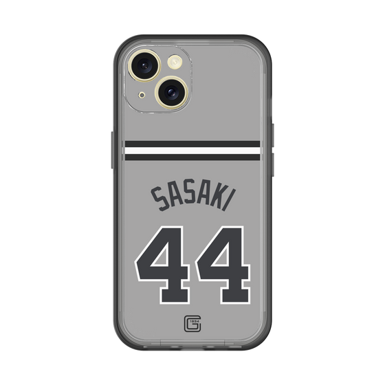 スリムプロテクションプレミアムケース［ 読売ジャイアンツ - #44 SASAKI - ビジター ］