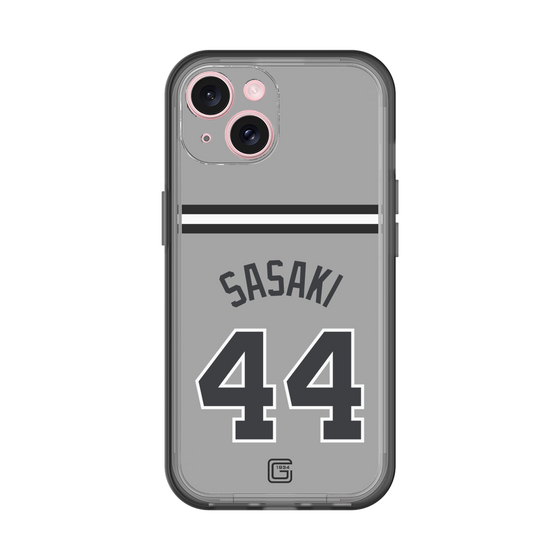 スリムプロテクションプレミアムケース［ 読売ジャイアンツ - #44 SASAKI - ビジター ］