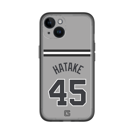 スリムプロテクションプレミアムケース［ 読売ジャイアンツ - #45 HATAKE - ビジター ］