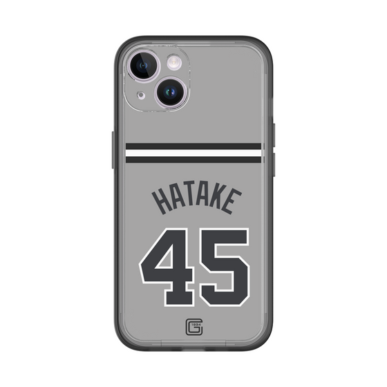 スリムプロテクションプレミアムケース［ 読売ジャイアンツ - #45 HATAKE - ビジター ］