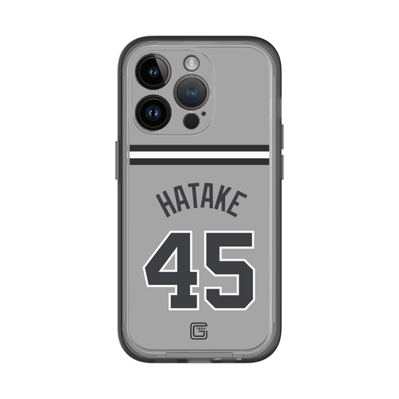 スリムプロテクションプレミアムケース［ 読売ジャイアンツ - #45 HATAKE - ビジター ］