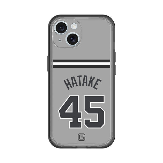 スリムプロテクションプレミアムケース［ 読売ジャイアンツ - #45 HATAKE - ビジター ］