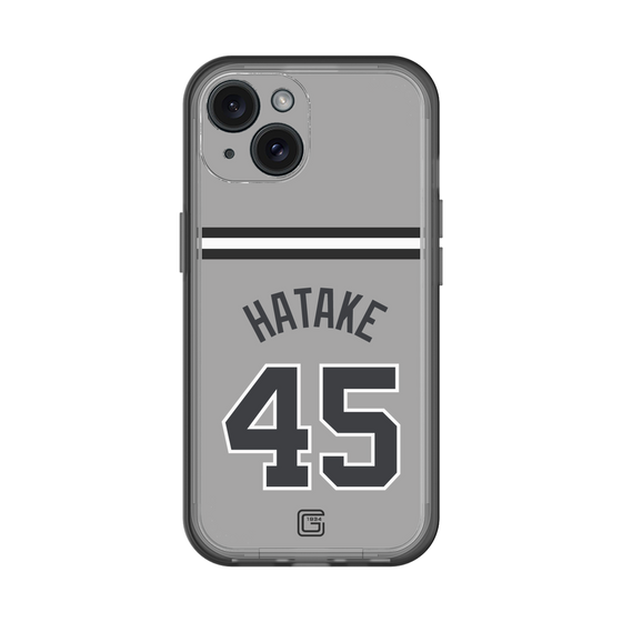 スリムプロテクションプレミアムケース［ 読売ジャイアンツ - #45 HATAKE - ビジター ］