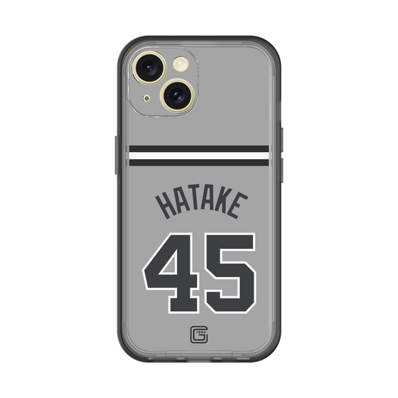 スリムプロテクションプレミアムケース［ 読売ジャイアンツ - #45 HATAKE - ビジター ］