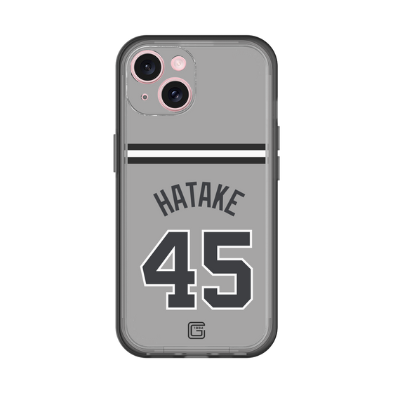 スリムプロテクションプレミアムケース［ 読売ジャイアンツ - #45 HATAKE - ビジター ］
