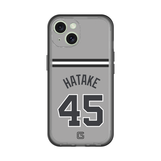 スリムプロテクションプレミアムケース［ 読売ジャイアンツ - #45 HATAKE - ビジター ］