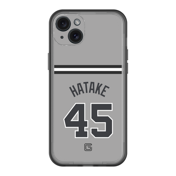 スリムプロテクションプレミアムケース［ 読売ジャイアンツ - #45 HATAKE - ビジター ］