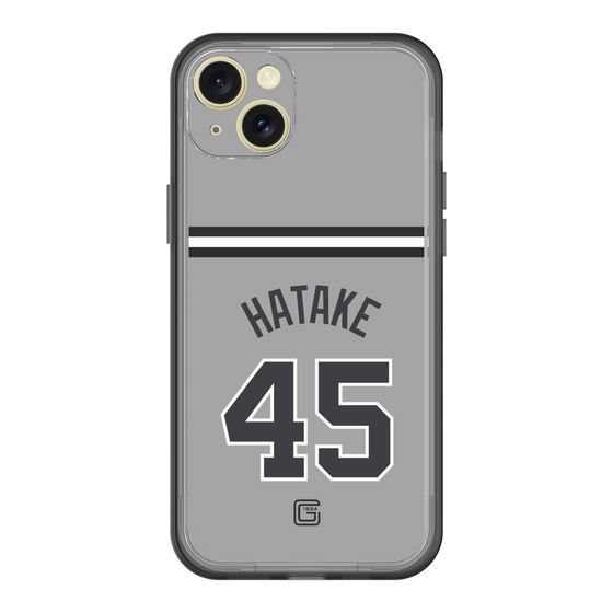 スリムプロテクションプレミアムケース［ 読売ジャイアンツ - #45 HATAKE - ビジター ］