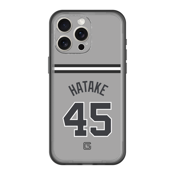 スリムプロテクションプレミアムケース［ 読売ジャイアンツ - #45 HATAKE - ビジター ］