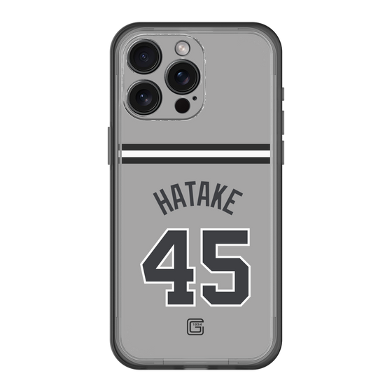 スリムプロテクションプレミアムケース［ 読売ジャイアンツ - #45 HATAKE - ビジター ］