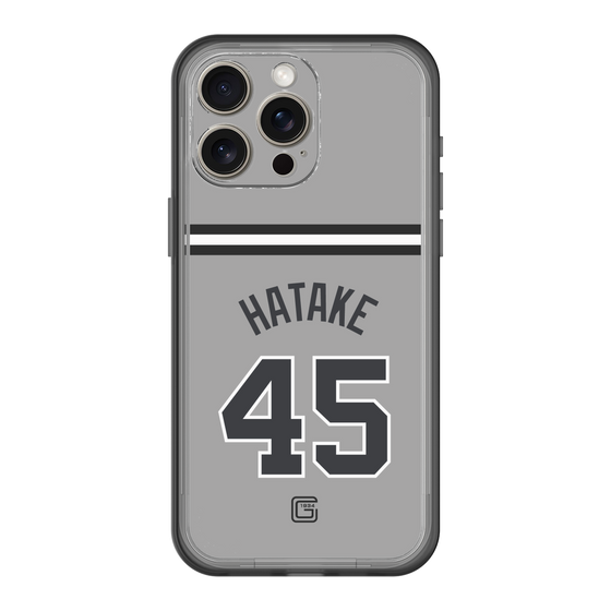 スリムプロテクションプレミアムケース［ 読売ジャイアンツ - #45 HATAKE - ビジター ］
