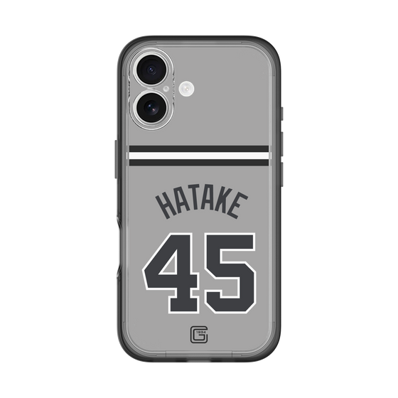 スリムプロテクションプレミアムケース［ 読売ジャイアンツ - #45 HATAKE - ビジター ］