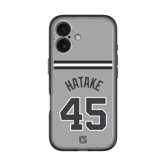 スリムプロテクションプレミアムケース［ 読売ジャイアンツ - #45 HATAKE - ビジター ］