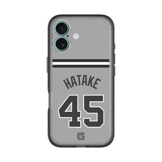 スリムプロテクションプレミアムケース［ 読売ジャイアンツ - #45 HATAKE - ビジター ］