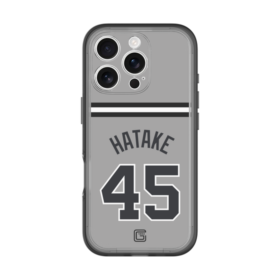 スリムプロテクションプレミアムケース［ 読売ジャイアンツ - #45 HATAKE - ビジター ］