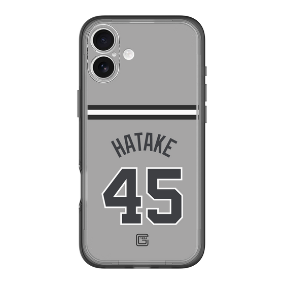 スリムプロテクションプレミアムケース［ 読売ジャイアンツ - #45 HATAKE - ビジター ］