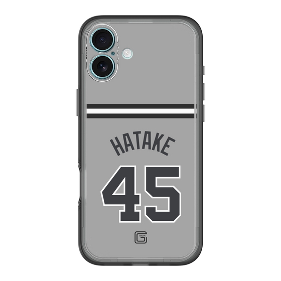 スリムプロテクションプレミアムケース［ 読売ジャイアンツ - #45 HATAKE - ビジター ］