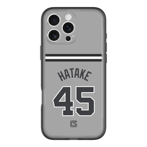 スリムプロテクションプレミアムケース［ 読売ジャイアンツ - #45 HATAKE - ビジター ］